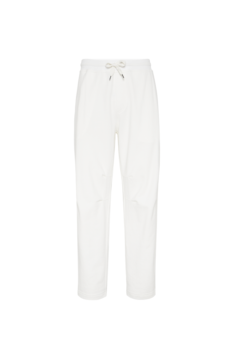Brunello Cucinelli French terry trousers, Main, color, Off-White