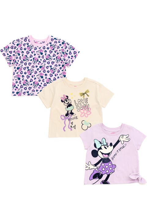 Minnie Mouse 3-Pack Short Sleeve T-Shirts