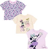 Disney Minnie Mouse 3-Pack Short Sleeve T-Shirts
