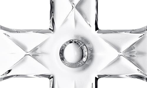 Waterford Mini Cross Crystal Ornament In Transparent