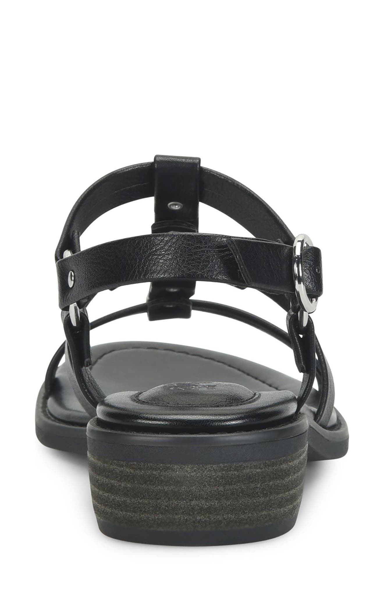 EUROSOFT Nat Sandal, Alternate, color, Black