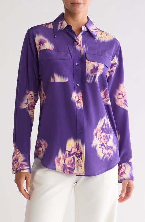 Signature Button-Up Silk Shirt