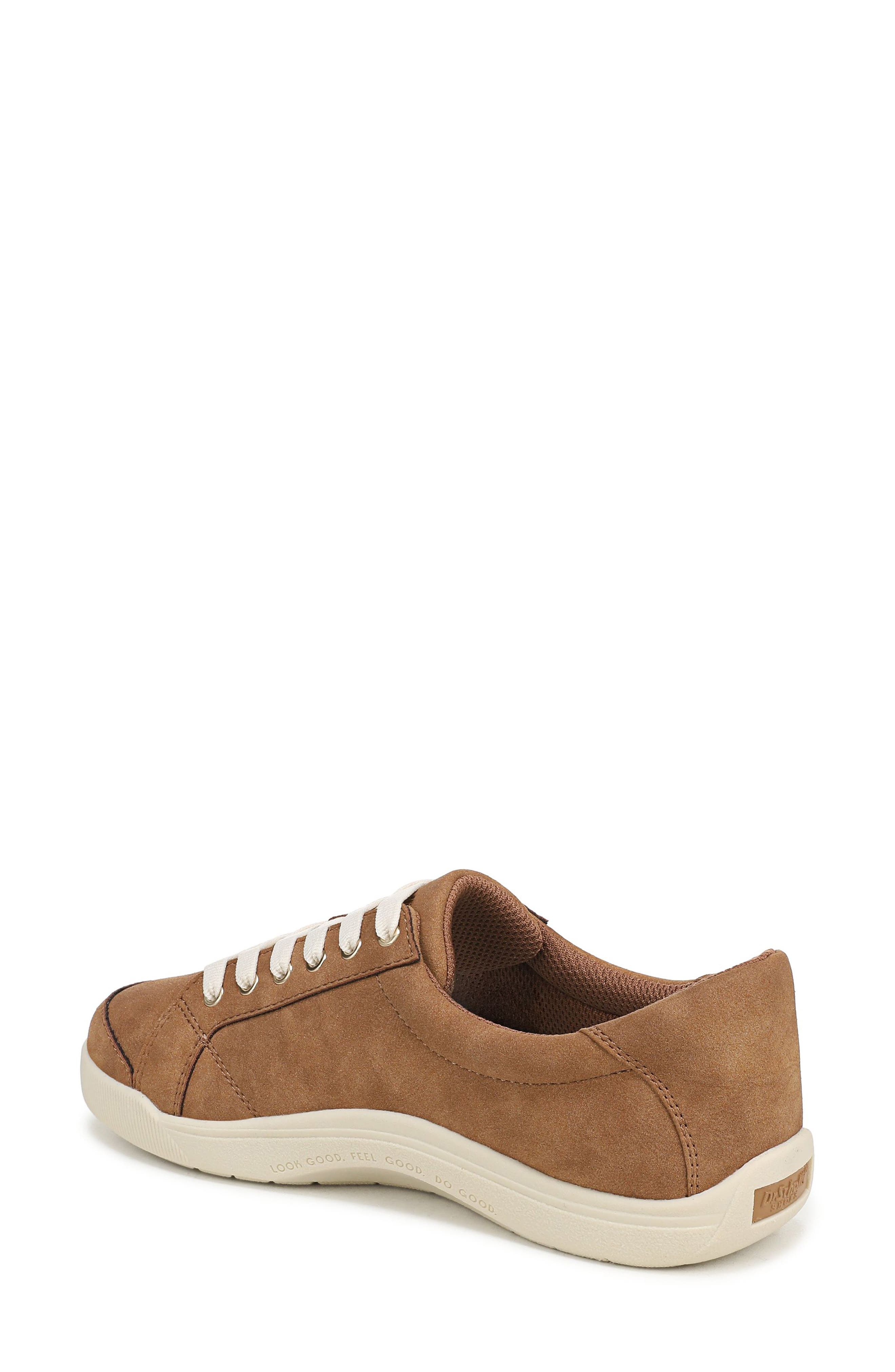 Be Bright Sneaker, Alternate, color, LIGHT HONEY BROWN FAUX LEATHER