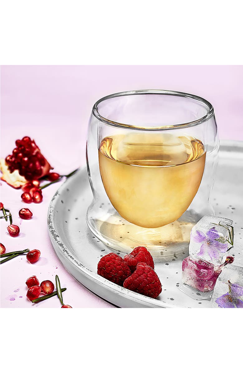 JoyJolt Set of 4 Cosmos Double Wall Wine Glass, Alternate, color,