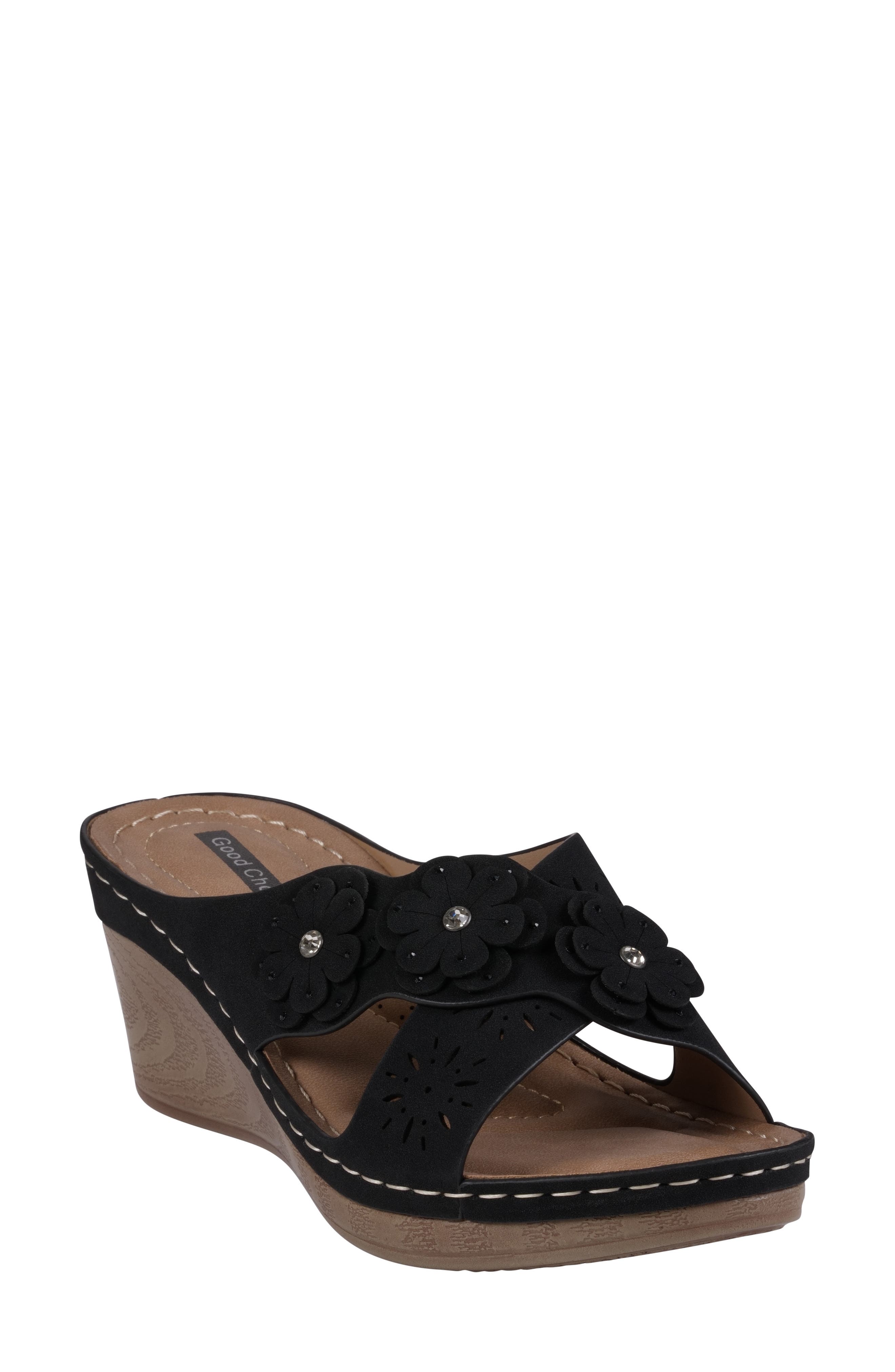 GOOD CHOICE NEW YORK Miller Platform Wedge Slide Sandal, Main, color, 