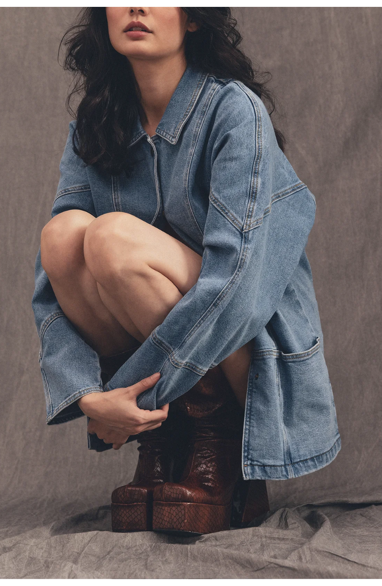 TT Studios Linda Denim Jacket, Alternate, color, Union Sq.