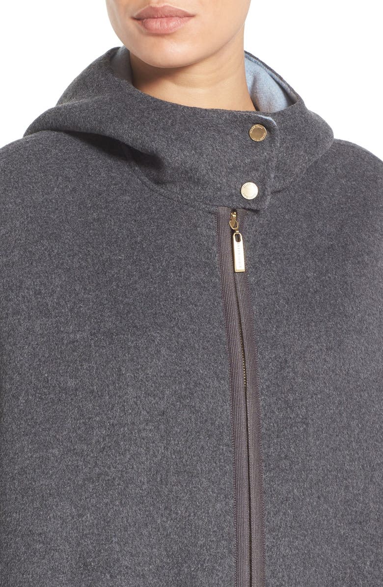 Ellen Tracy Double Face Cape Coat, Alternate, color, 