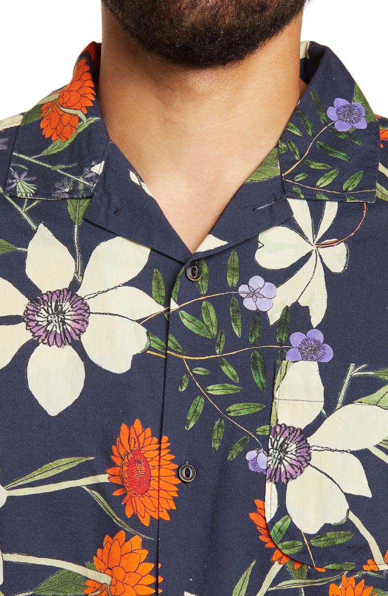 Roark Men's Continental Bouquet Classic Fit Short Sleeve Button-Up Shirt, Alternate, color,