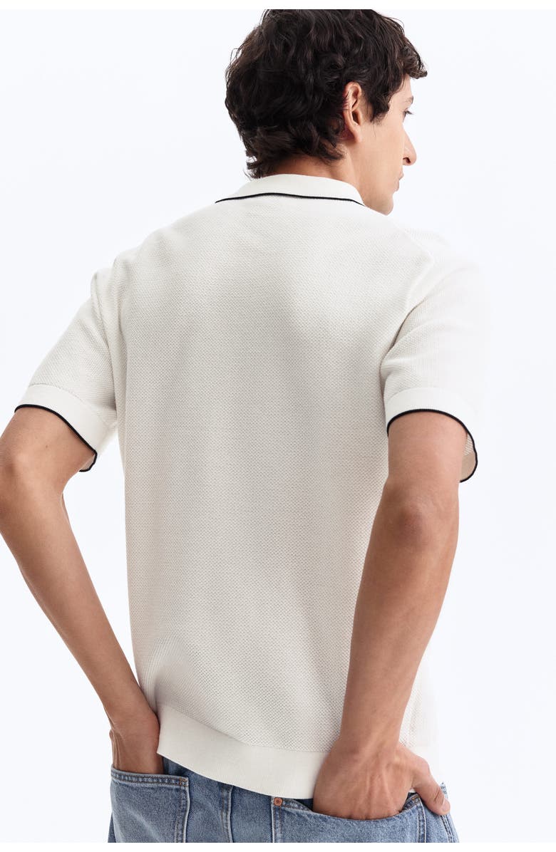 H&M Slim Fit Polo Shirt, Alternate, color, White