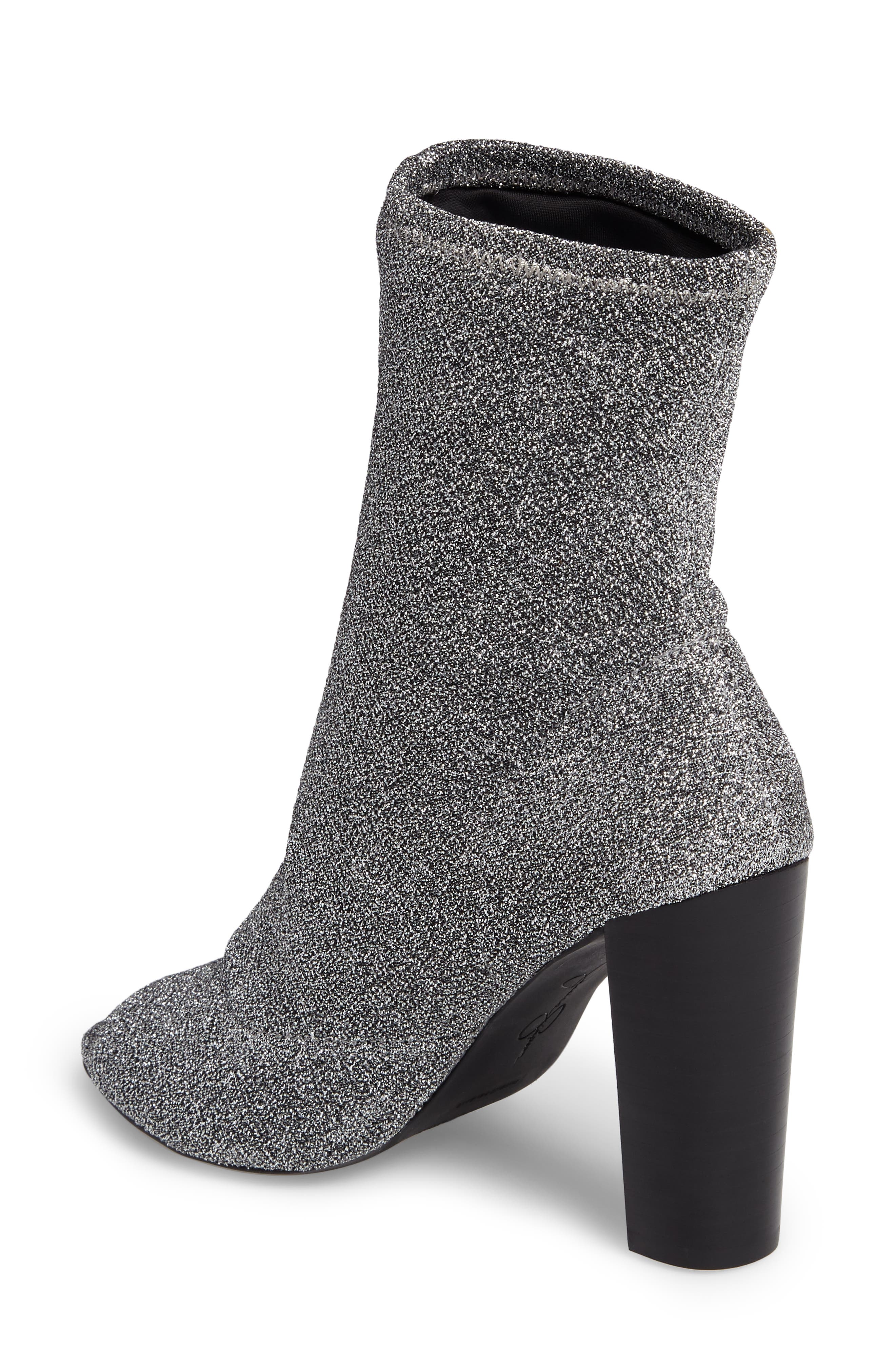 Elara Open-Toe Bootie, Alternate, color, GUNMETAL