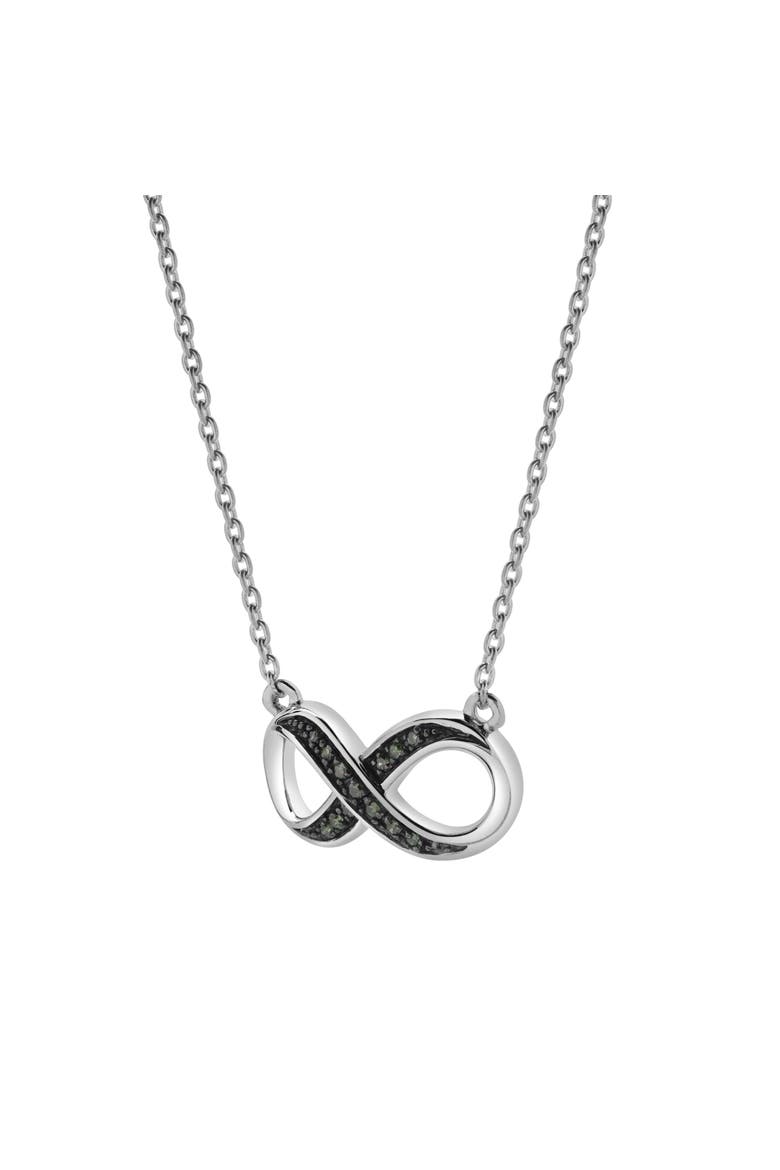 Infinite Devotion 0.08 Ct Diamond Necklace in 925 Sterling Silver, Alternate, color, Sterling Silver