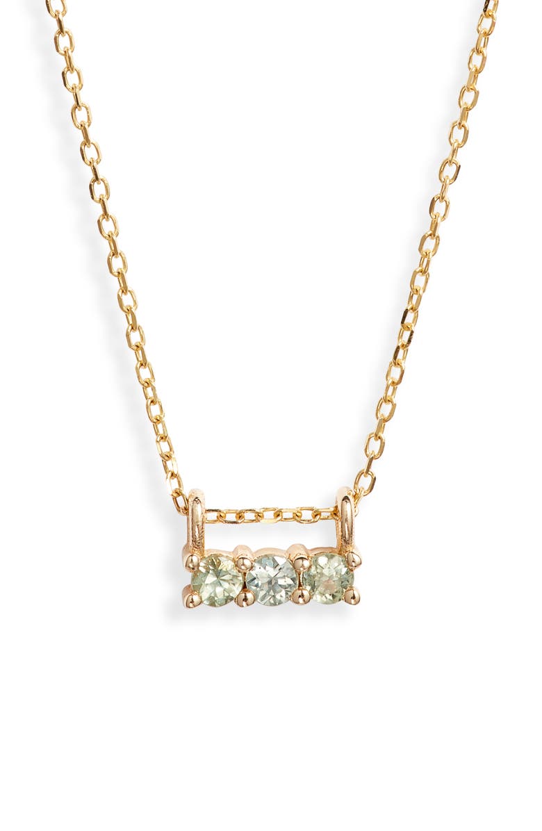 Jennie Kwon Designs Green Sapphire Necklace, Main, color,