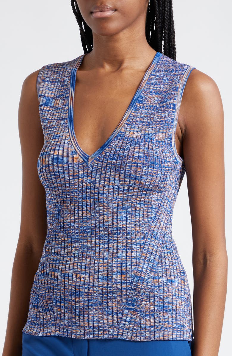 Veronica Beard Sid Space Dye Sleeveless Sweater, Alternate, color,