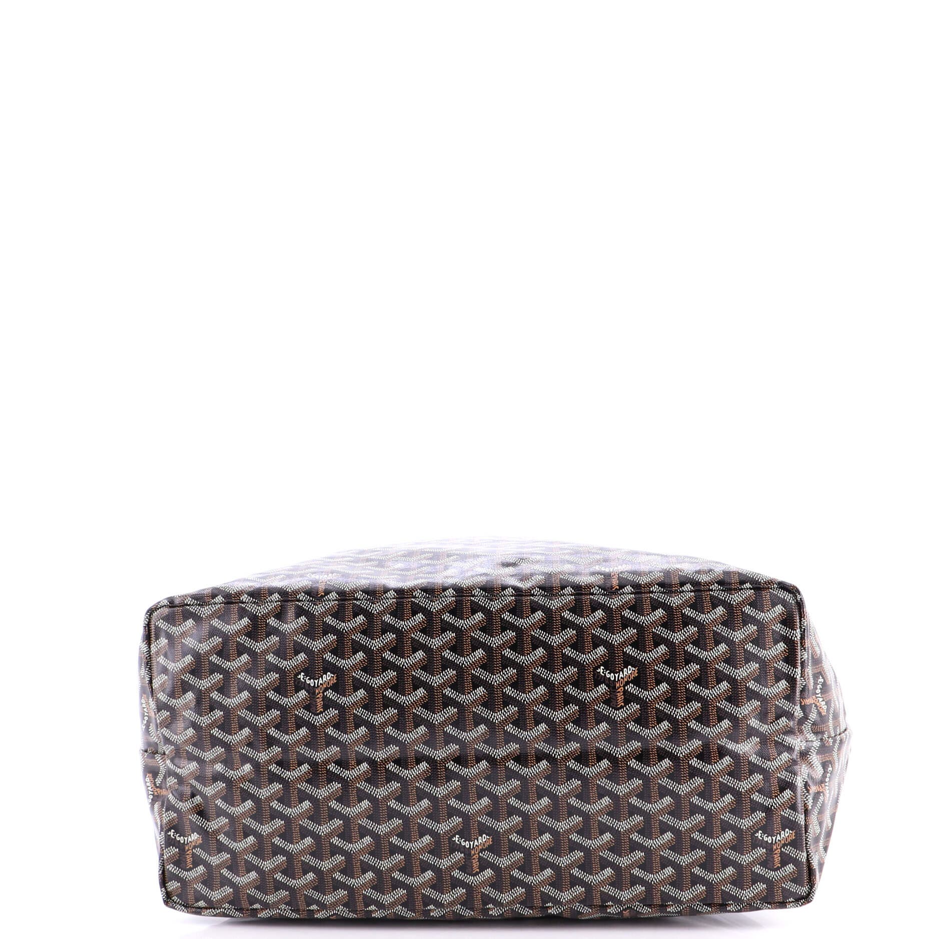 Pre-Owned Goyard Saint Louis Tote Coated Canvas GM, Alternate, color, Black