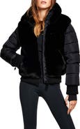 SAM. Carlie Faux Fur Quilted Down Puffer Jacket