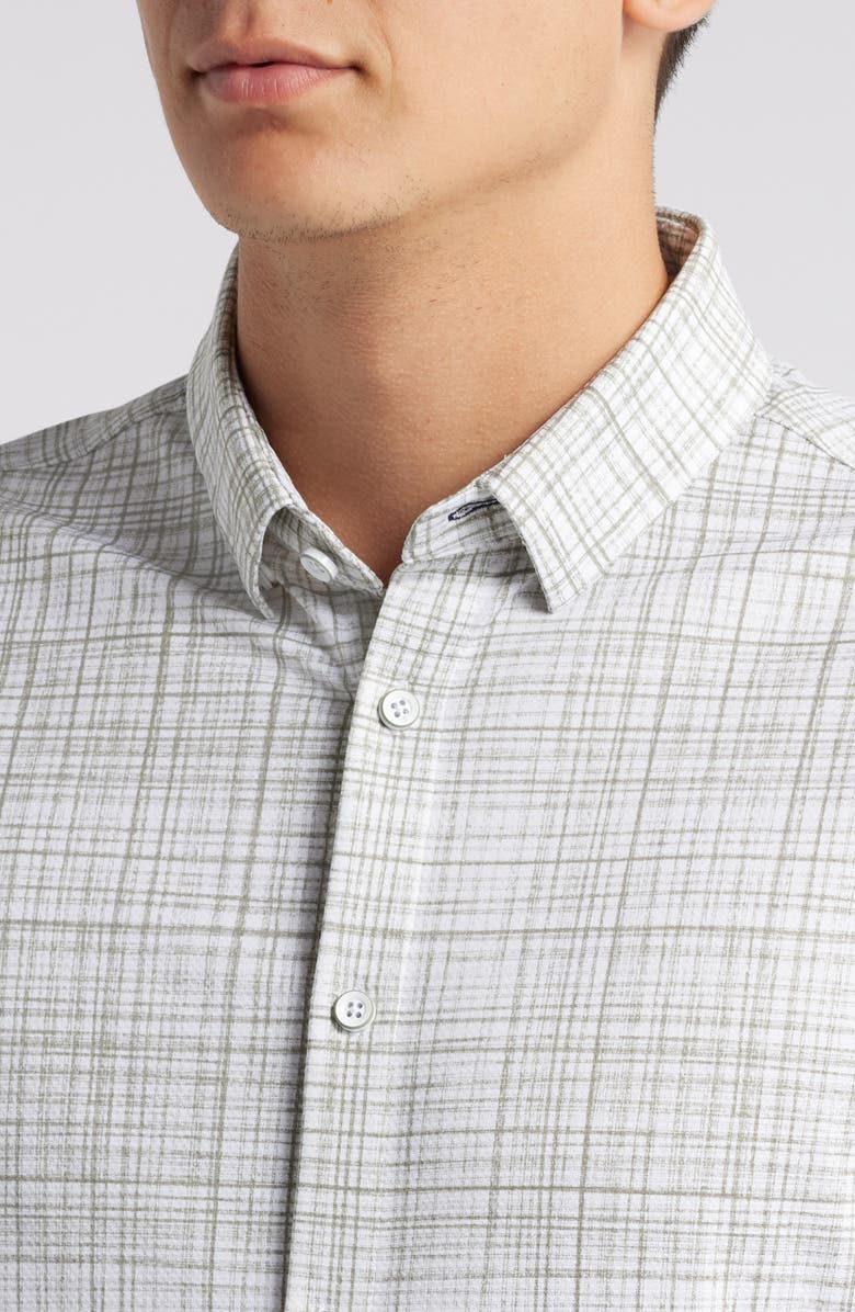 Mizzen+Main Halyard Short Sleeve Performance Knit Button-Up Shirt, Alternate, color,