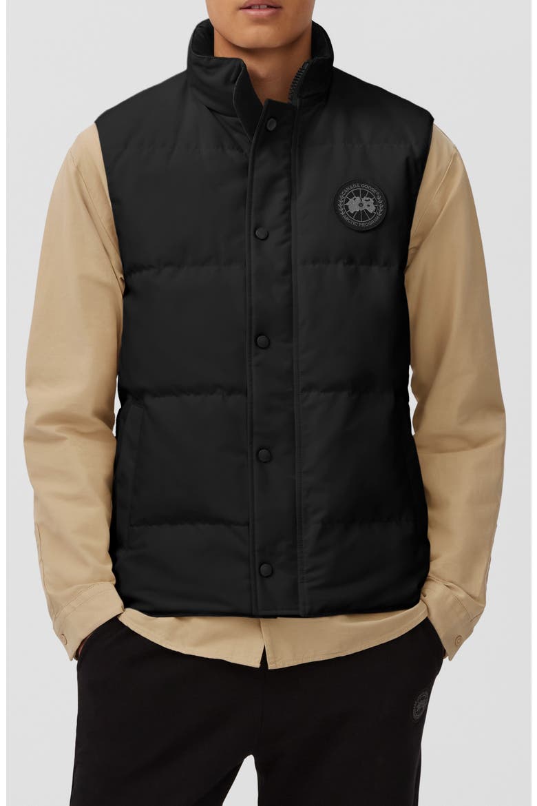 Garson Water Repellent 625 Fill Power Down Vest - Black Label, Main, color, BLACK