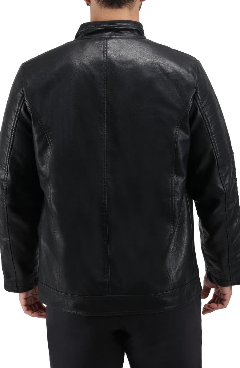XRAY Faux Leather Moto Jacket, Alternate, color, Black