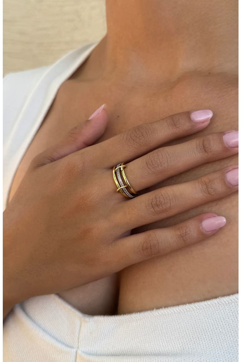 Interlocking Stacked Cubic Zirconia Rings, Alternate, color, MULTI
