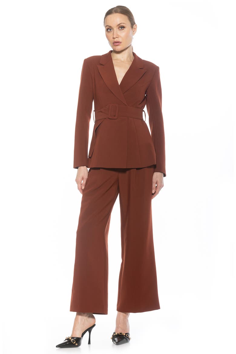 Janna Longline Blazer, Alternate, color, BROWN