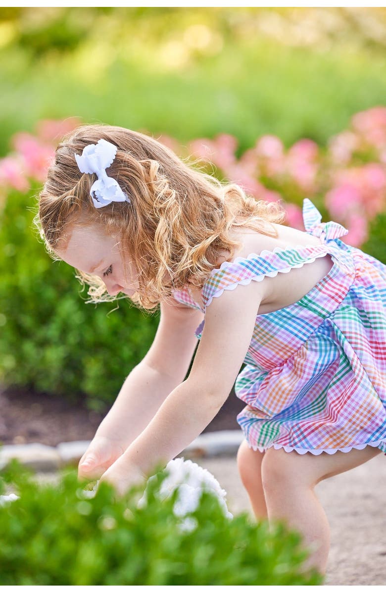 Little English Kids' Embroidered Basic Short Blend, Alternate, color, Preppy Plaid