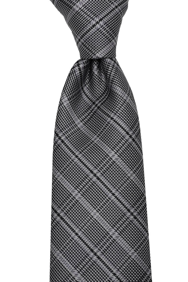 Glen Plaid Tie, Alternate, color, BLACK/ WHITE