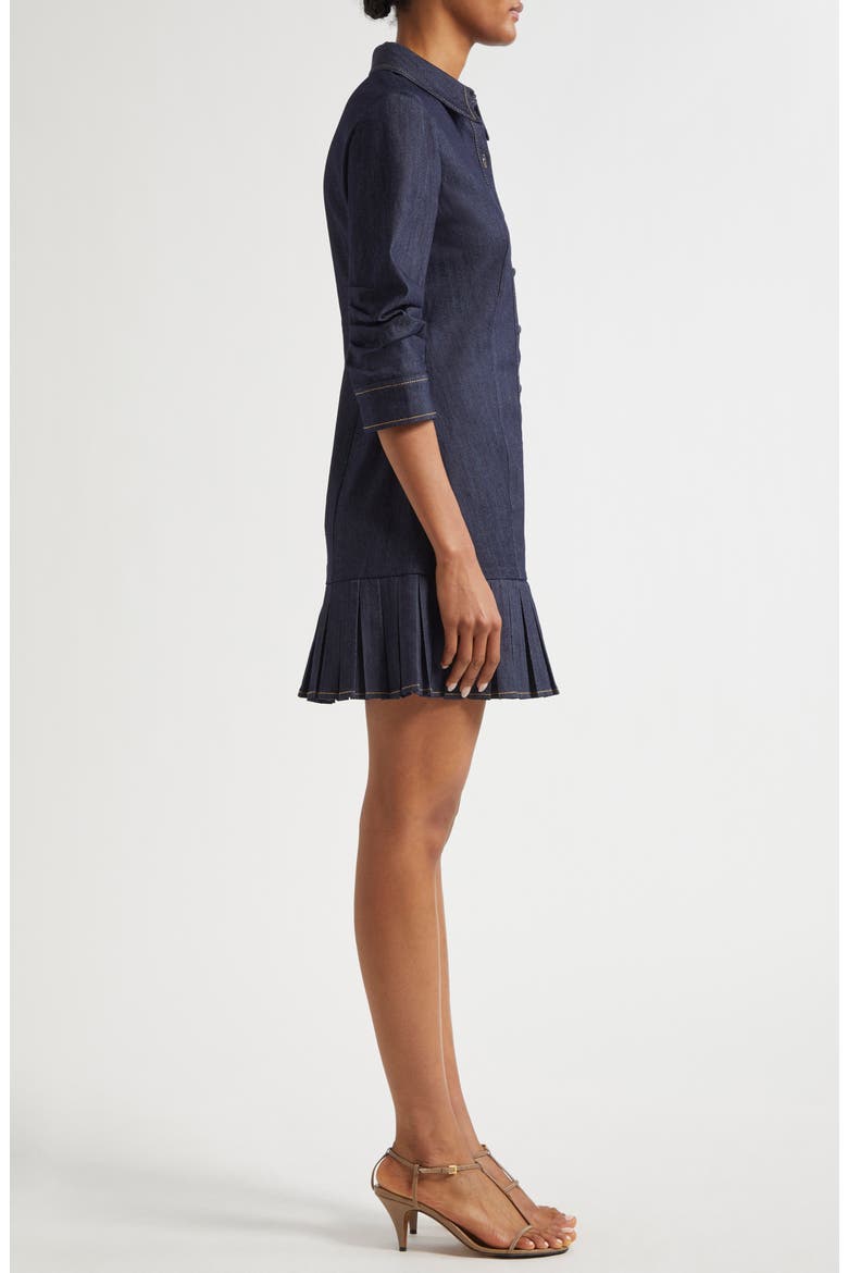 Lucilla Denim Minidress, Alternate, color, INDIGO