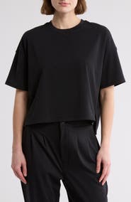 YOGALICIOUS Slinky Rib High Low Boxy Tee