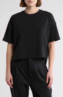 YOGALICIOUS Slinky Rib High Low Boxy Tee