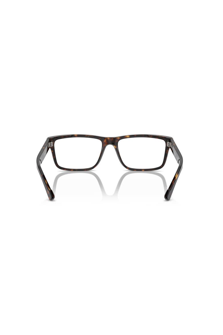 55mm Rectangle optical glasses, Alternate, color, Tortoise