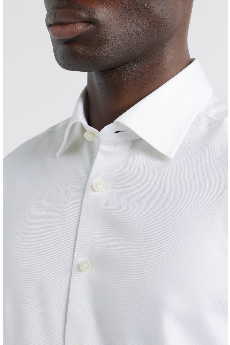 Roger Cotton Dress Shirt, Alternate, color, WHITE
