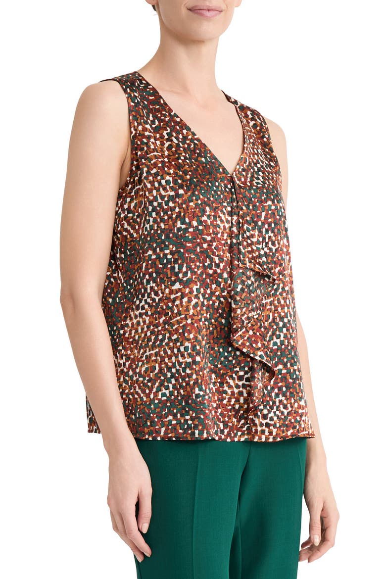 Cascade Print Sleeveless Top, Alternate, color, VANLLLA ICE MULTI