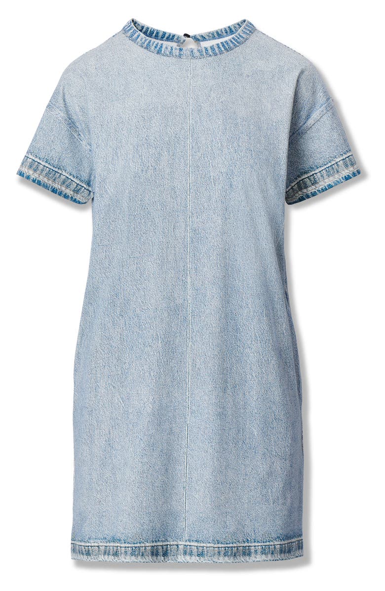 rag & bone rb Miramar Kelly Cotton Faux Denim T-Shirt Dress, Alternate, color, Seaside