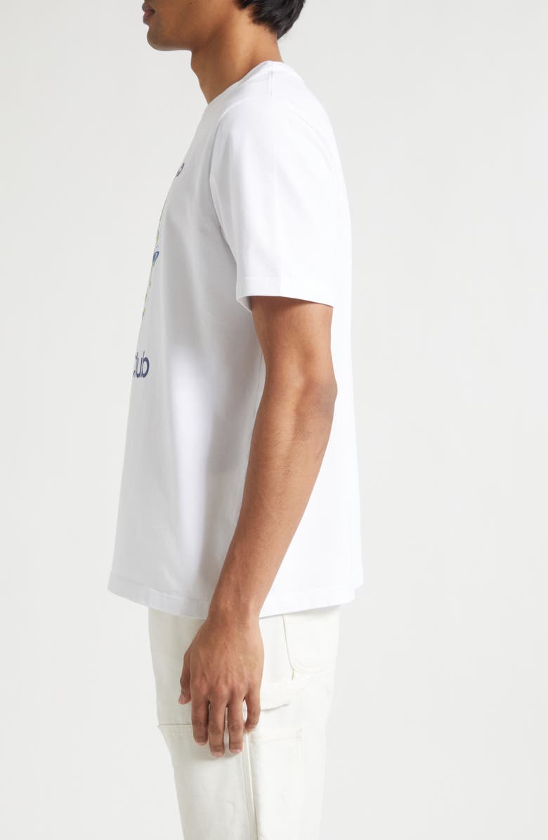 Casablanca Classic Fit Tennis Club Icon Organic Cotton Graphic T-Shirt, Alternate, color, Tennis Club Icon