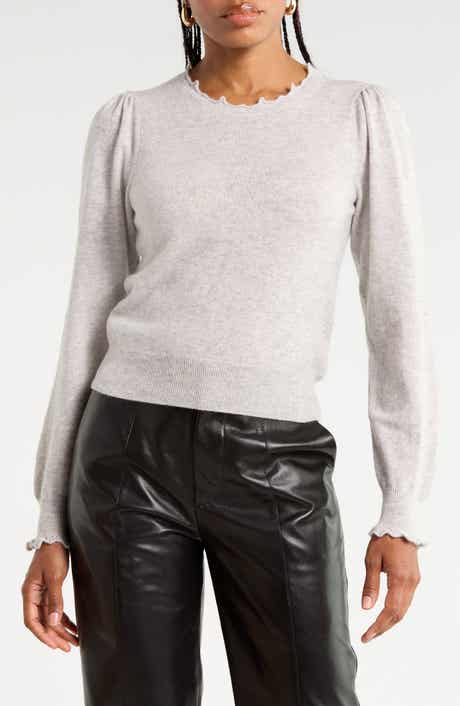 Adette Puff Sleeve Cashmere Sweater