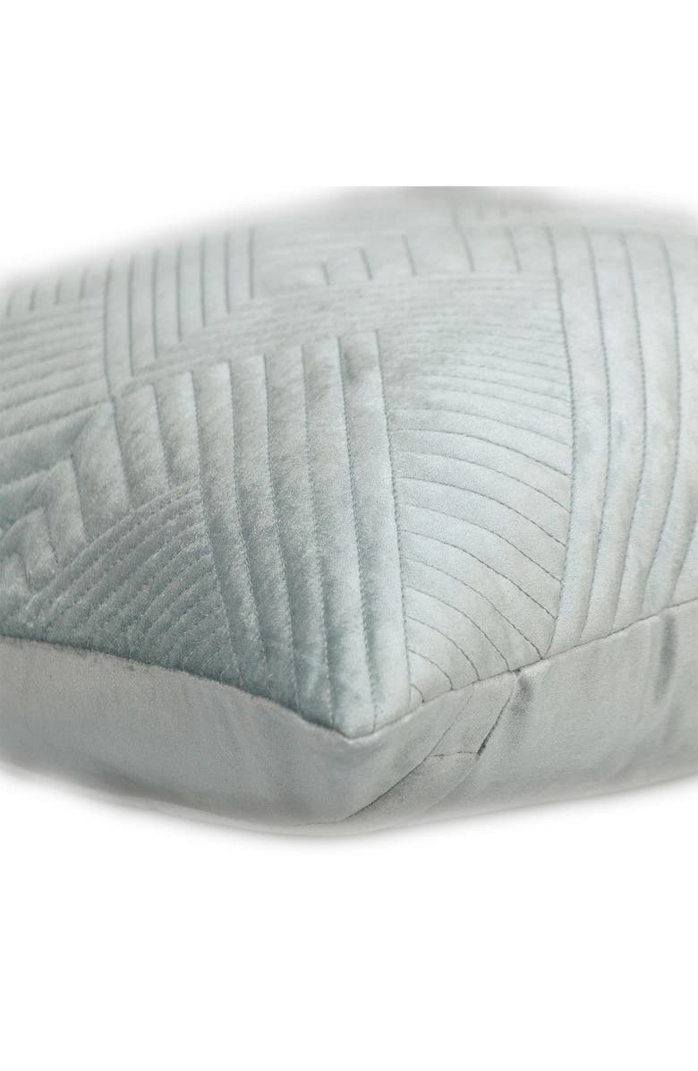 PARKLAND COLLECTION Gaia Topstitched Throw Pillow, Alternate, color, Grey