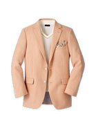 Paul Fredrick Cotton Blend Herringbone Single Breasted Notch Lapel Sport Coat