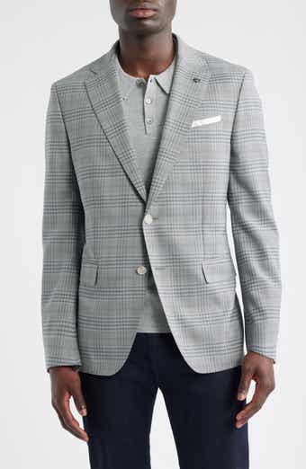 BOSS Hutson Slim Fit Plaid Sport Coat