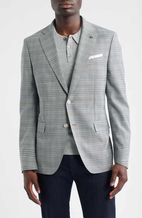 BOSS Hutson Slim Fit Plaid Sport Coat
