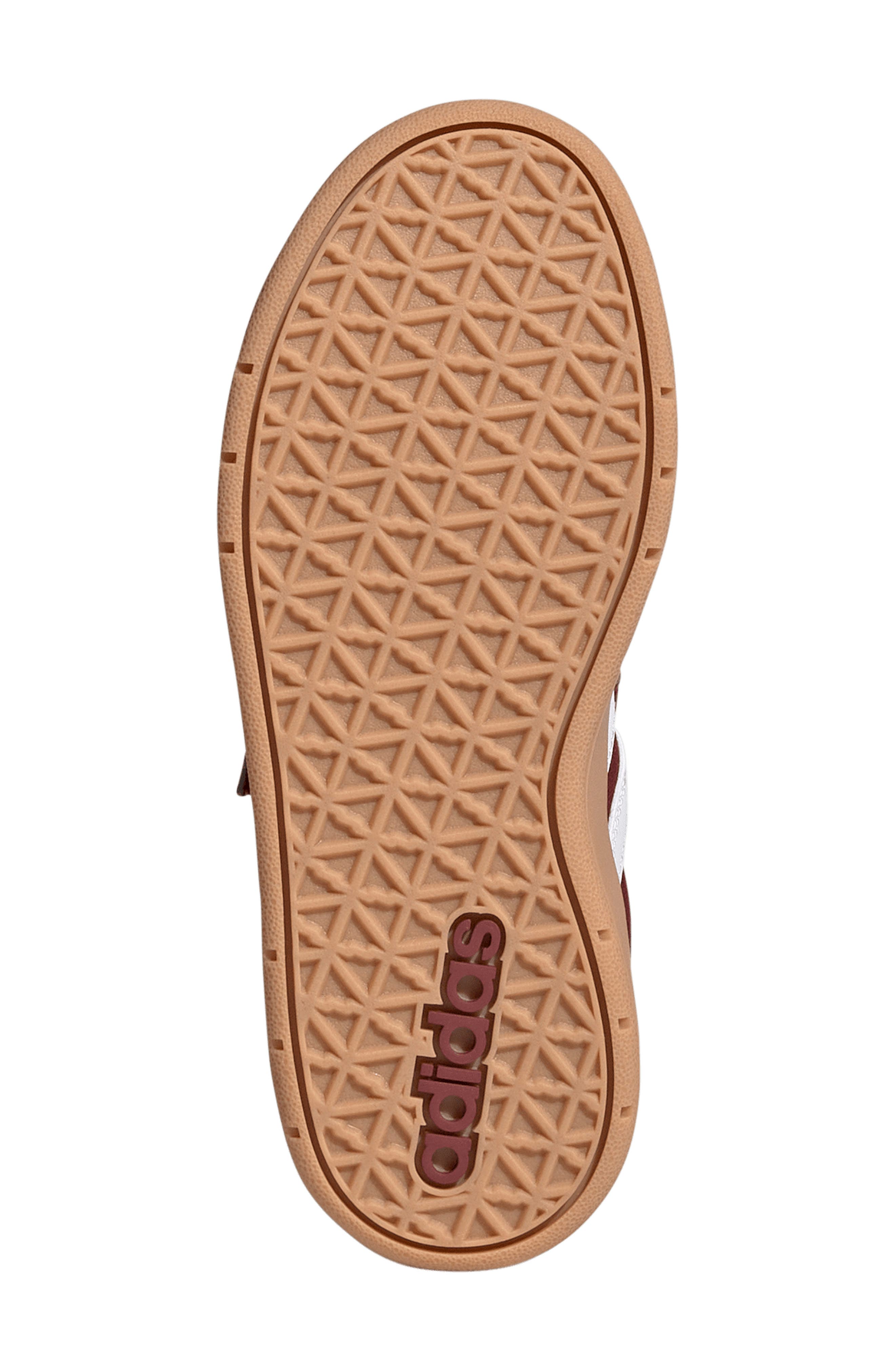 adidas Kids' Breakbase Elastic Lace Sneaker, Alternate, color, Burgundy/ White/ Shadow Red