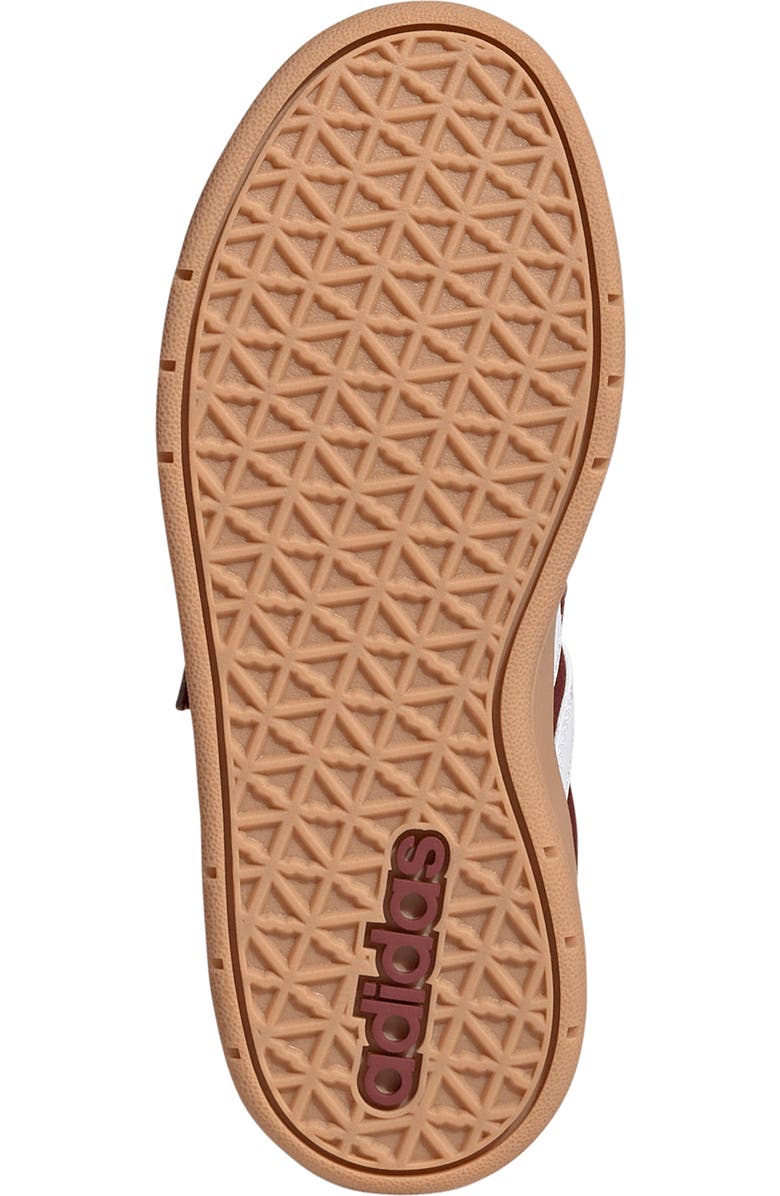 adidas Kids' Breakbase Elastic Lace Sneaker, Alternate, color, Burgundy/ White/ Shadow Red