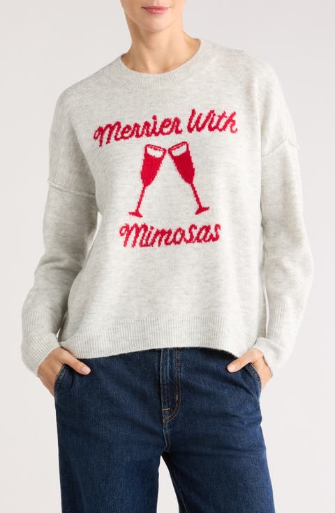 Merrier with Mimosas Sweater