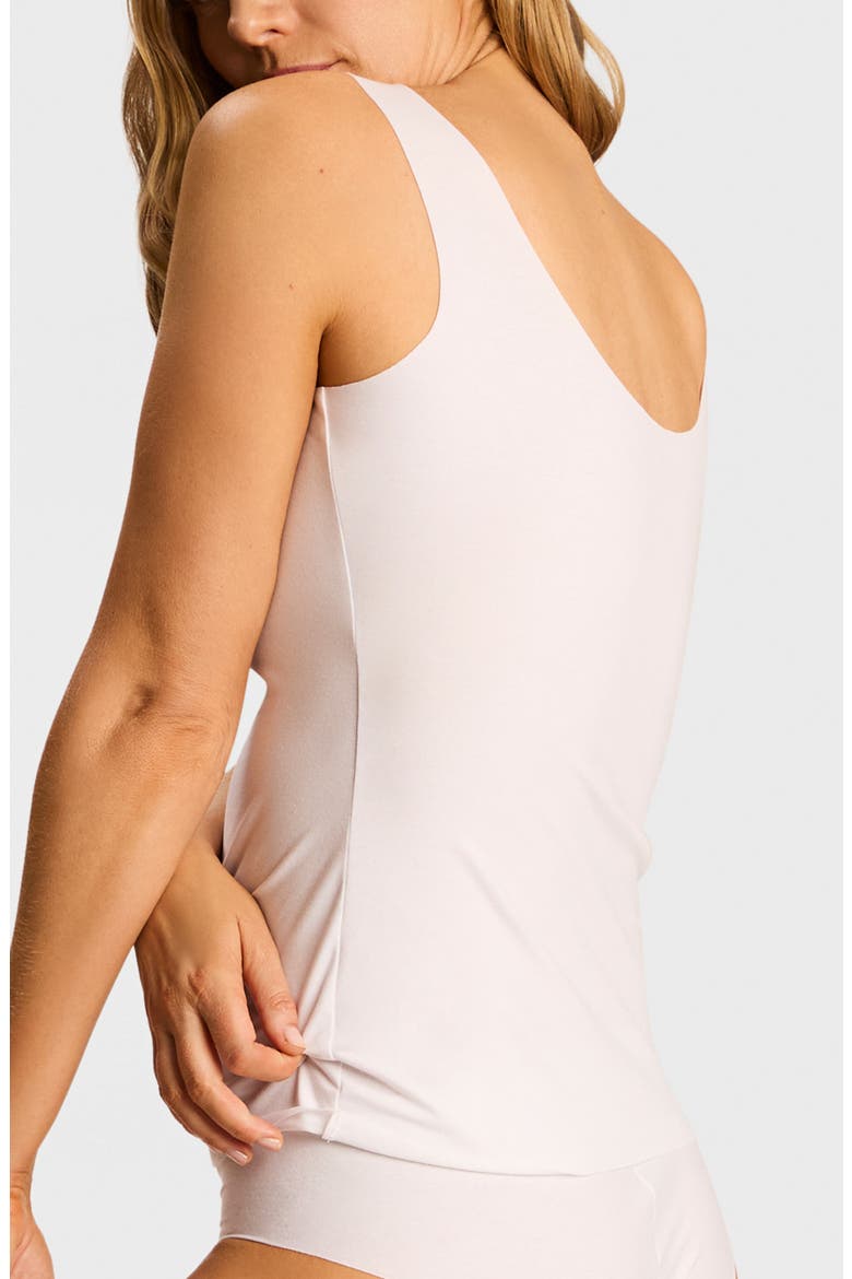 Stretch Cotton Tank, Alternate, color, WHITE