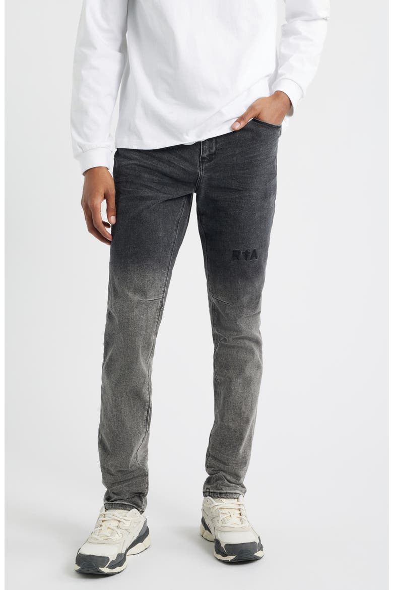 Bryant Gradient Skinny Jeans, Main, color, LIGHT CHARCOAL