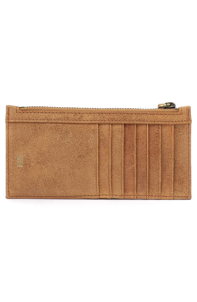 HOBO Carte Leather Card Case, Alternate, color, Whiskey