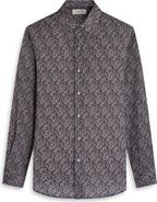 Bugatchi Julian Shaped Fit Pebble Print Button-Up Shirt