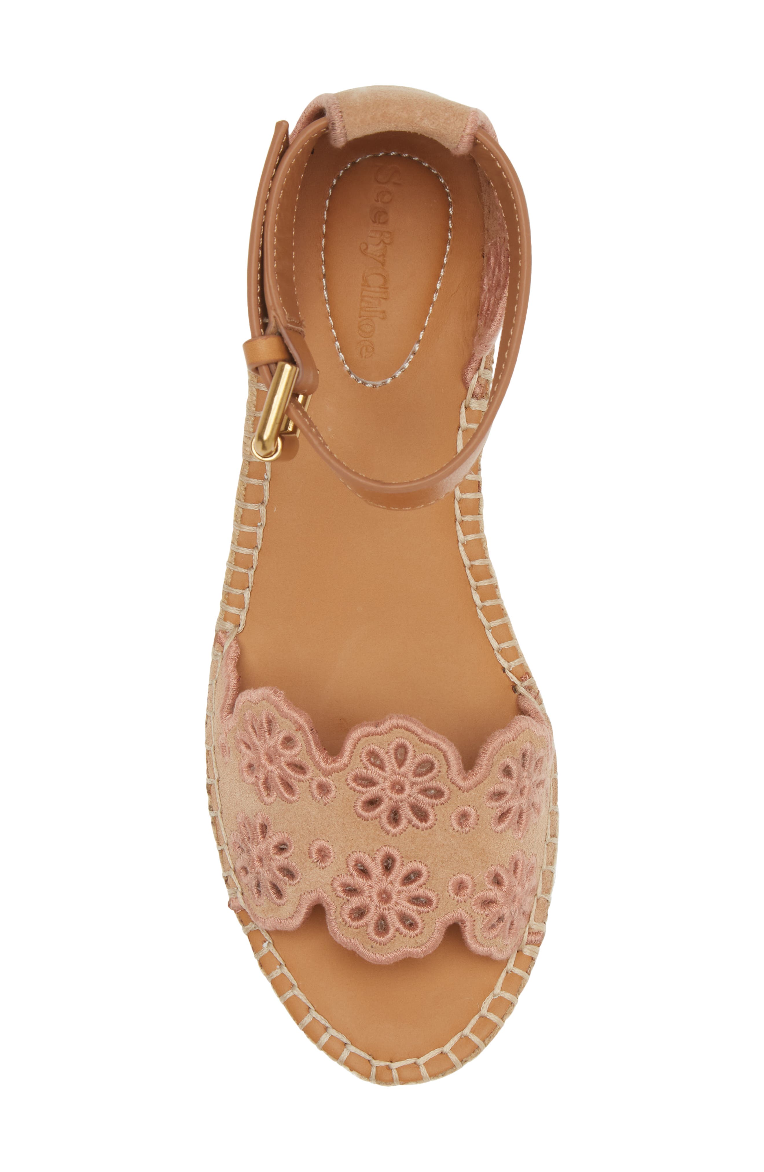 See by Chloé Glyn Ankle Strap Espadrille Platform Wedge Sandal (Women ...