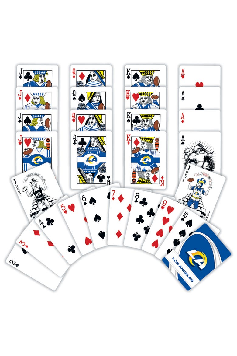 Los Angeles Rams Playing Cards, Alternate, color, Multicolor