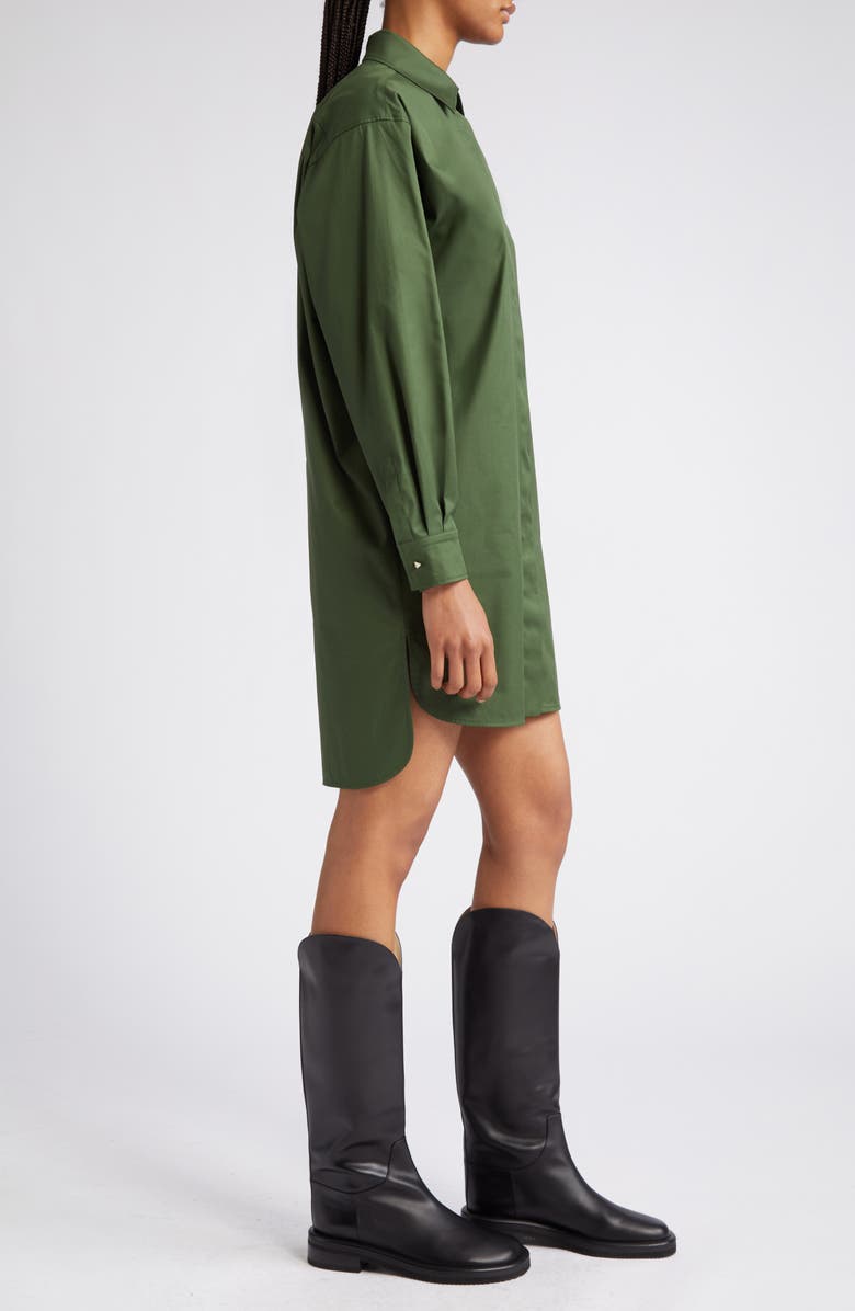 Max Mara Pucci Long Sleeve Stretch Cotton Shirtdress, Alternate, color, 