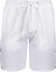 Vilebrequin Men's Linen Bermuda Cargo Pockets Shorts